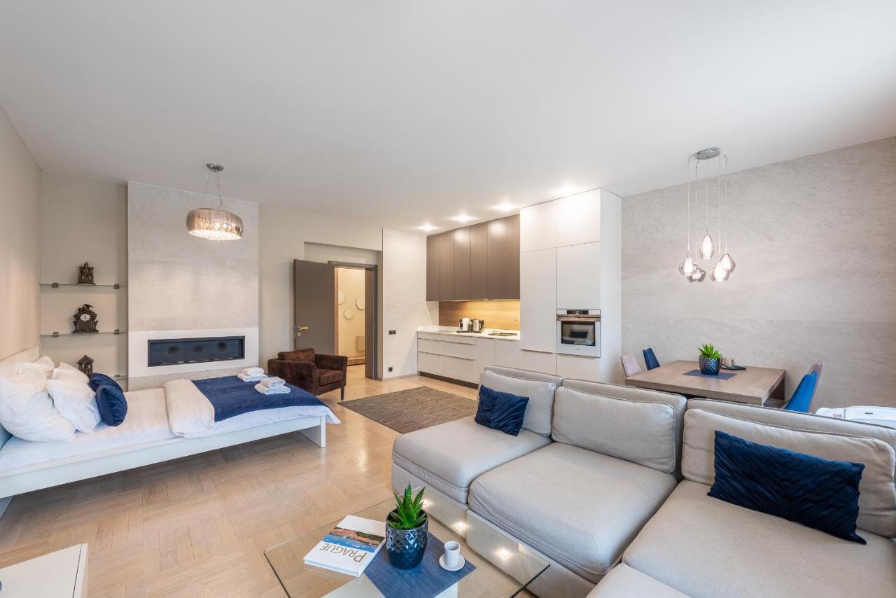 New Luxury Apt With Ac&Parking In The Center Of Prague Lägenhet Exteriör bild