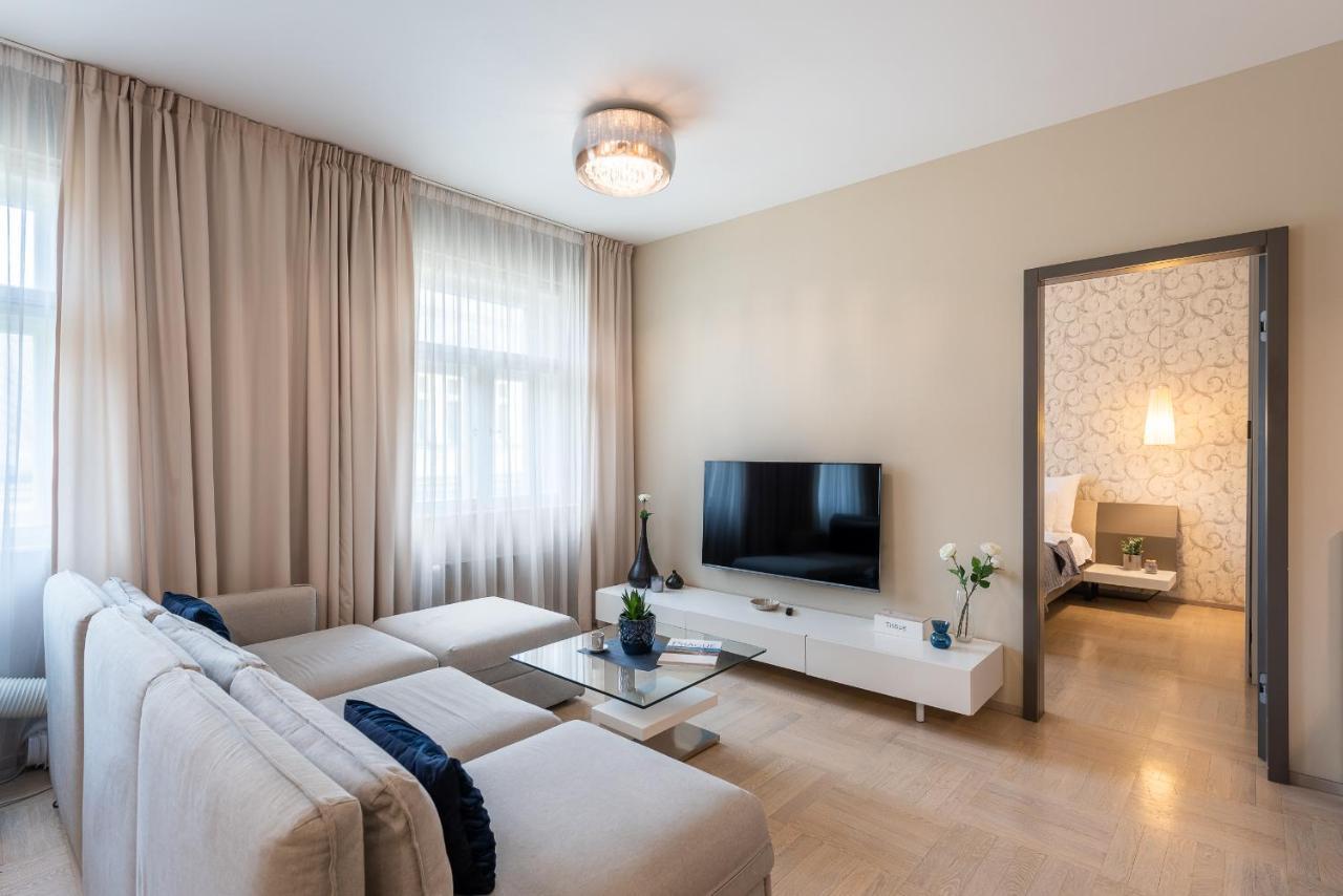 New Luxury Apt With Ac&Parking In The Center Of Prague Lägenhet Exteriör bild