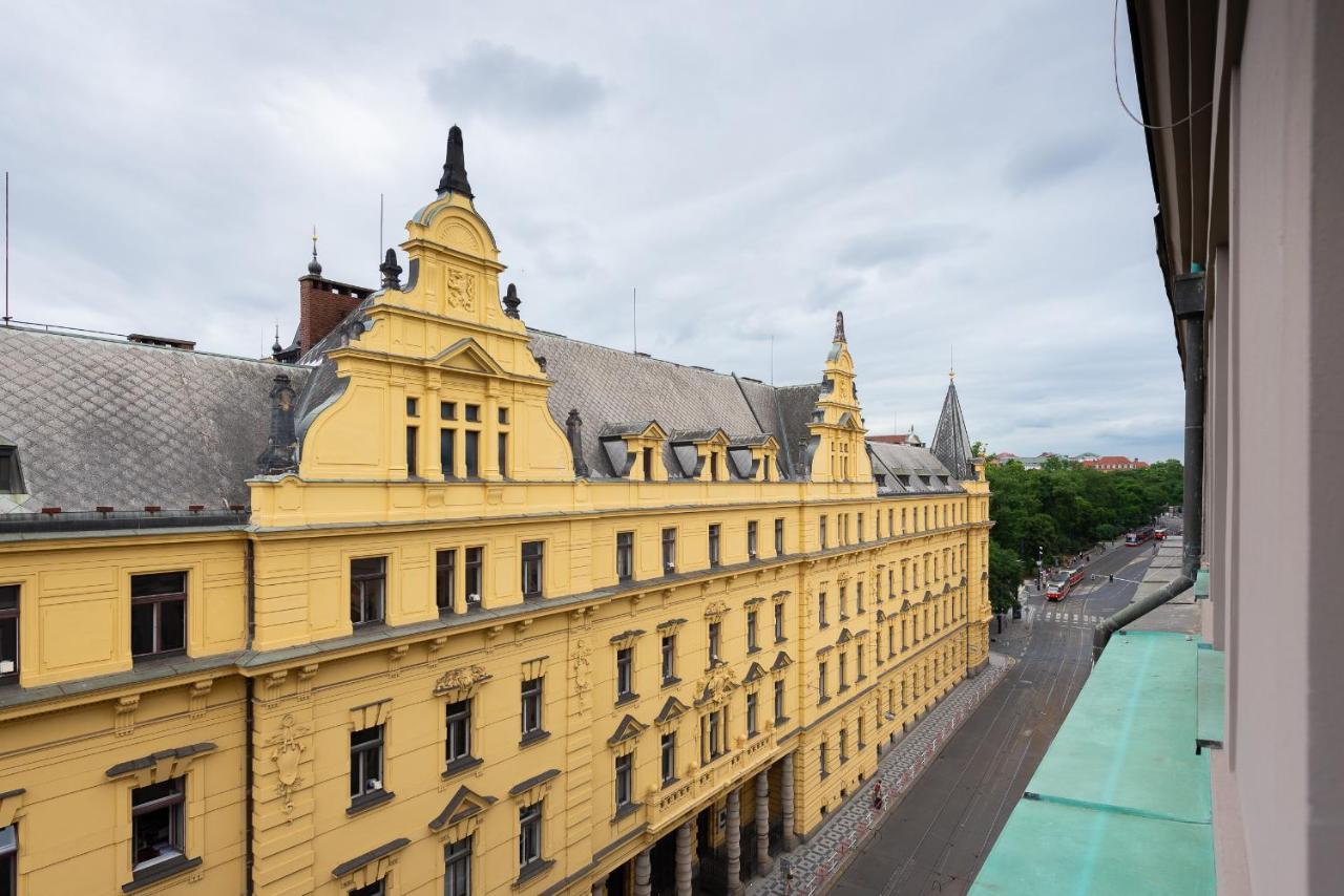New Luxury Apt With Ac&Parking In The Center Of Prague Lägenhet Exteriör bild
